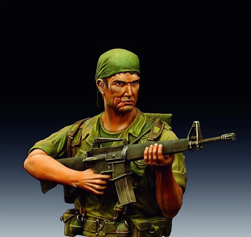 Разобранный Неокрашенный бюст 1/10 модельная фигурка из смолы Kit // BUST192|resin figure