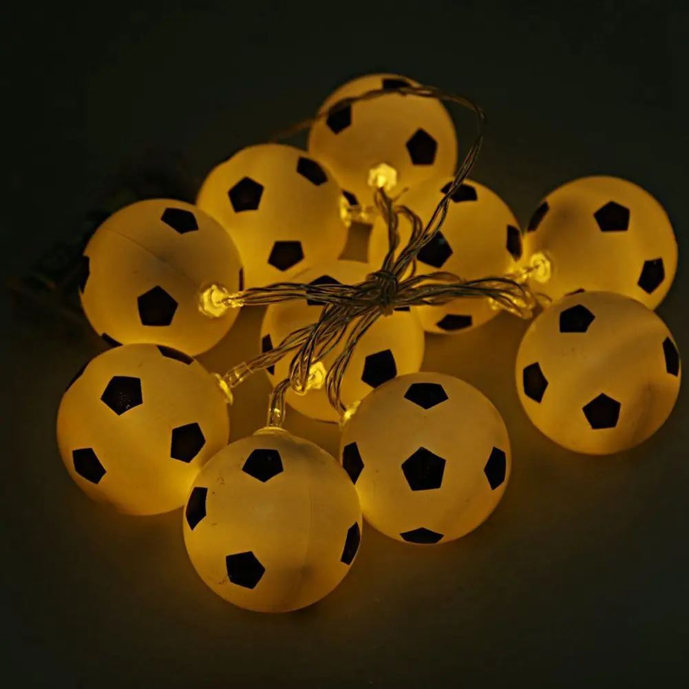 SHGO-Football Shape String Light Strip Lamp 10-LED Рождественский Декор теплый белый | Лампы и освещение