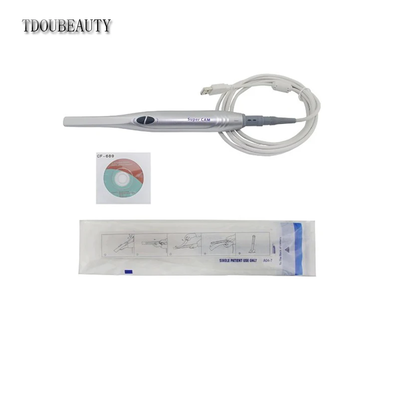 TDOUBEAUTY Dental Intra Oral Camera 6 LED 1/4 Sony CCD USB 2.0 Intraoral Cam Automatic Focus Free Shipping