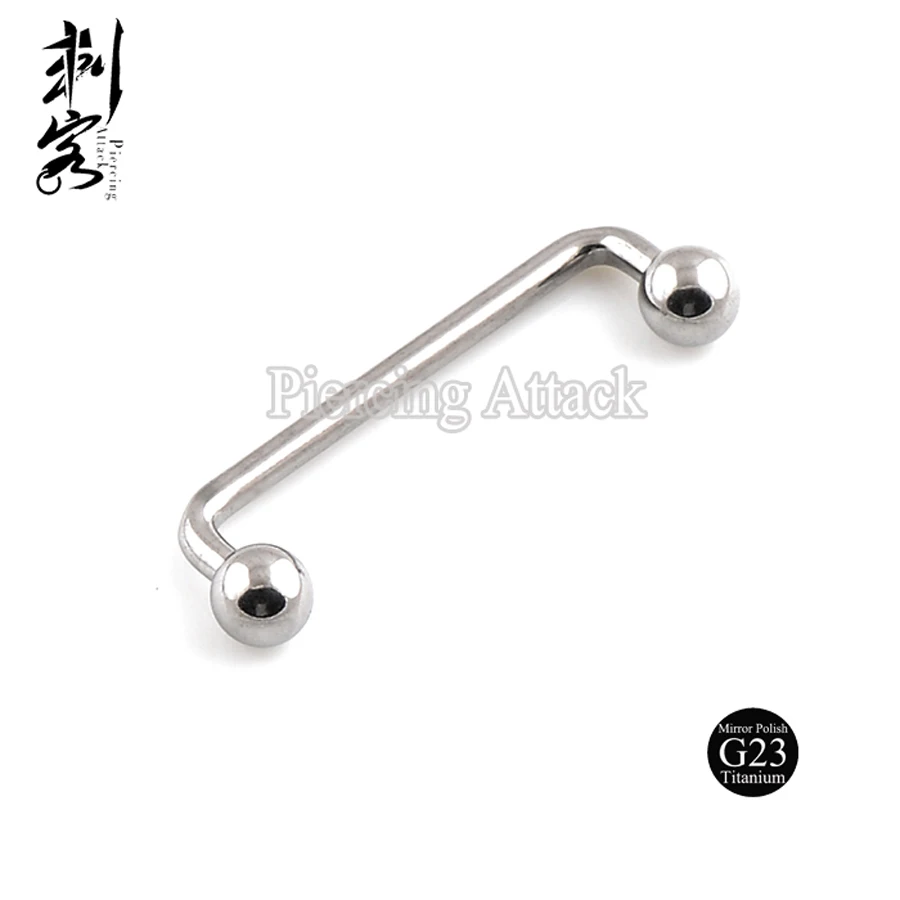 Полированный титановый пирсинг G23 титановые Украшения для тела 14G с поверхностью