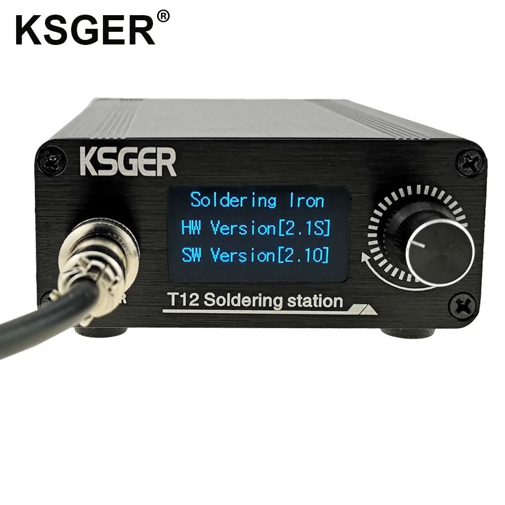 Паяльная станция KSGER T12 STM32 V2.1S паяльный инструмент с OLED контроллером наконечники