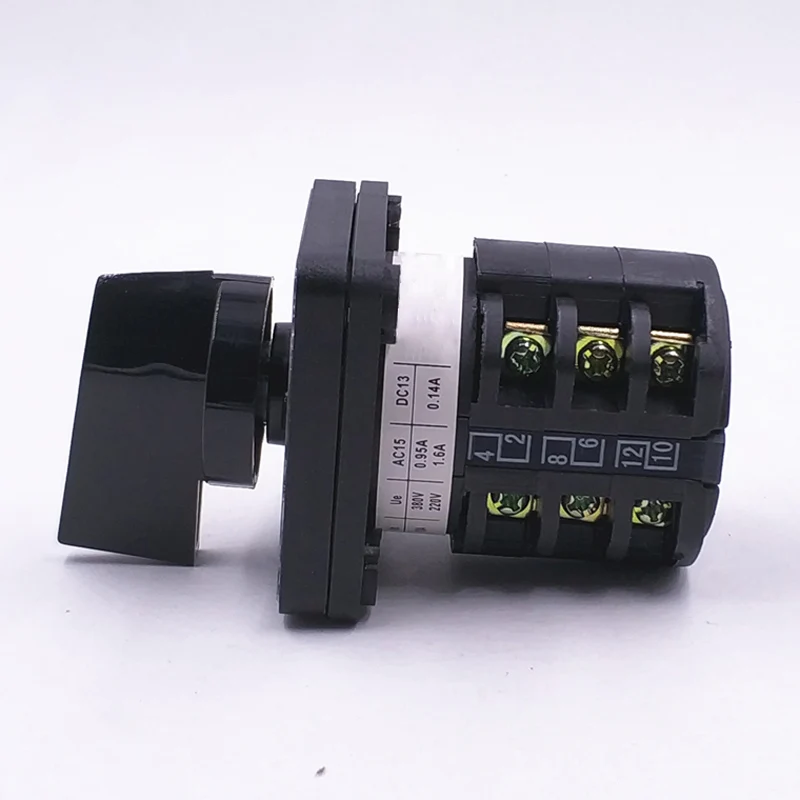 1 шт. LW8-10 D222/3 поворотный переключатель 3 фазы 12 терминалов 10A Электрический