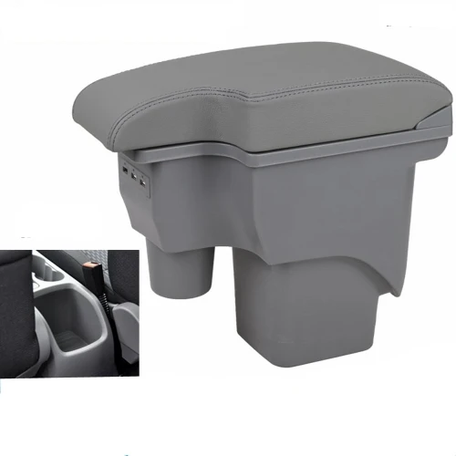 For Ford Focus 2 armrest box central Store content Storage box Ford focus armrest box - Название цвета: Gray