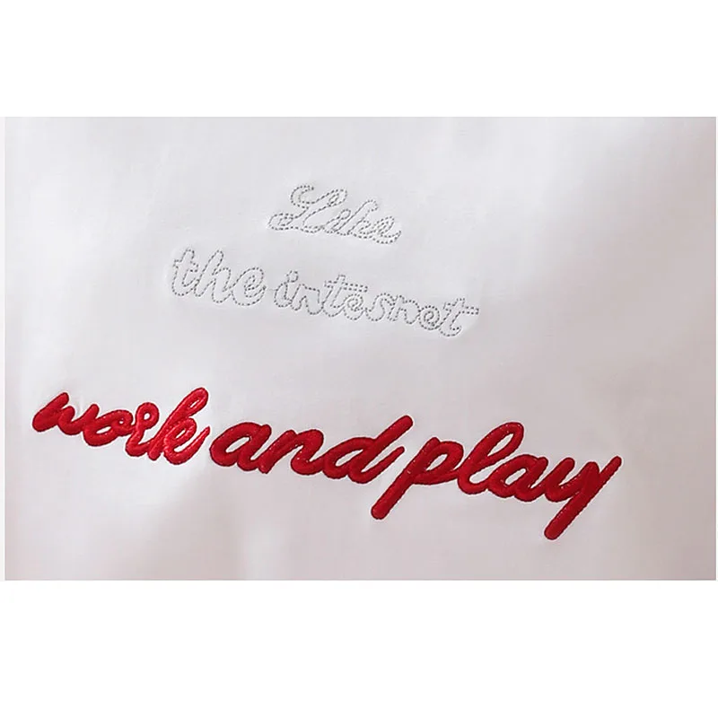 

GGRIGHT 2019 Summer embroidery T-shirt Women Cotton Short Sleeve White Funny T Shirts Camiseta Mujer Korean Style Tops Harajuku
