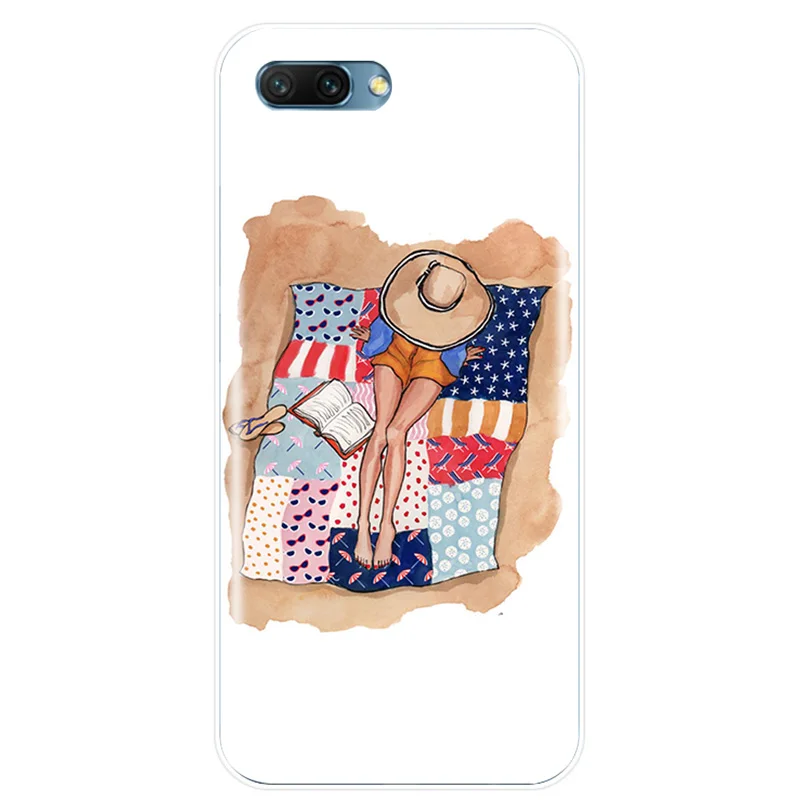 Fashion Classy Paris Girl Cover Soft Silicone TPU Phone Case For Huawei MATE 7 8 9 10 20 pro Honor V10 NOTE10 lite | Мобильные