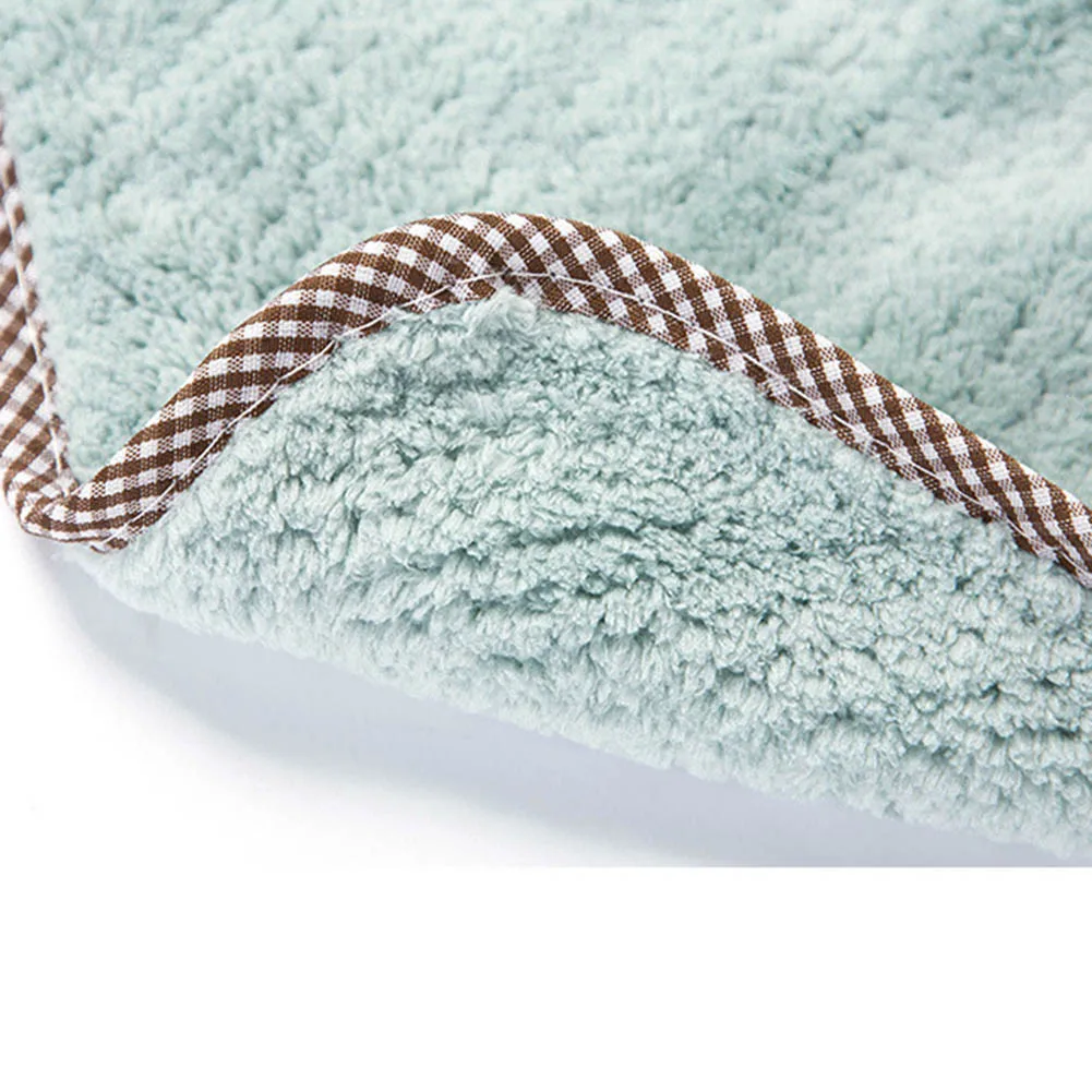 Модное ручное полотенце из кораллового флиса петля для ванной комнаты Кухонное