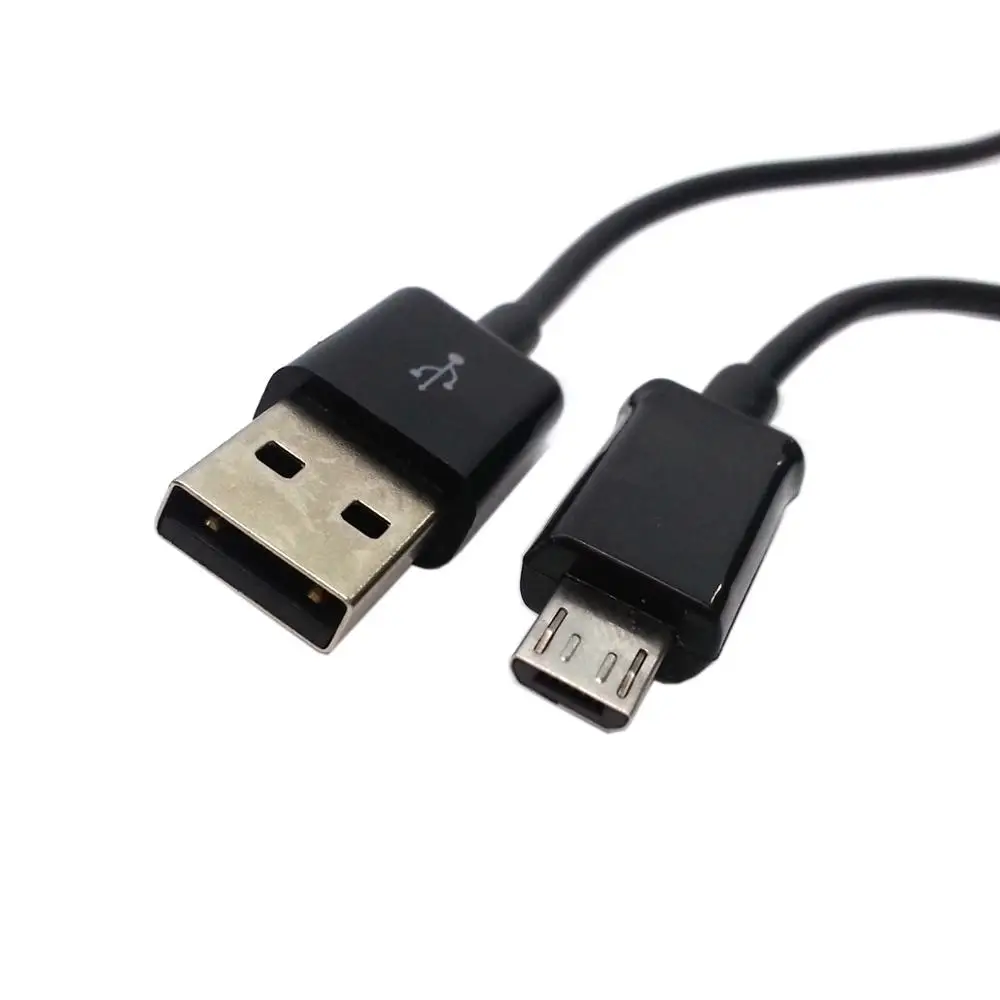 Длинный 9 мм Разъем Белый/Черный Micro USB кабель для передачи данных Samsung Huawei HTC