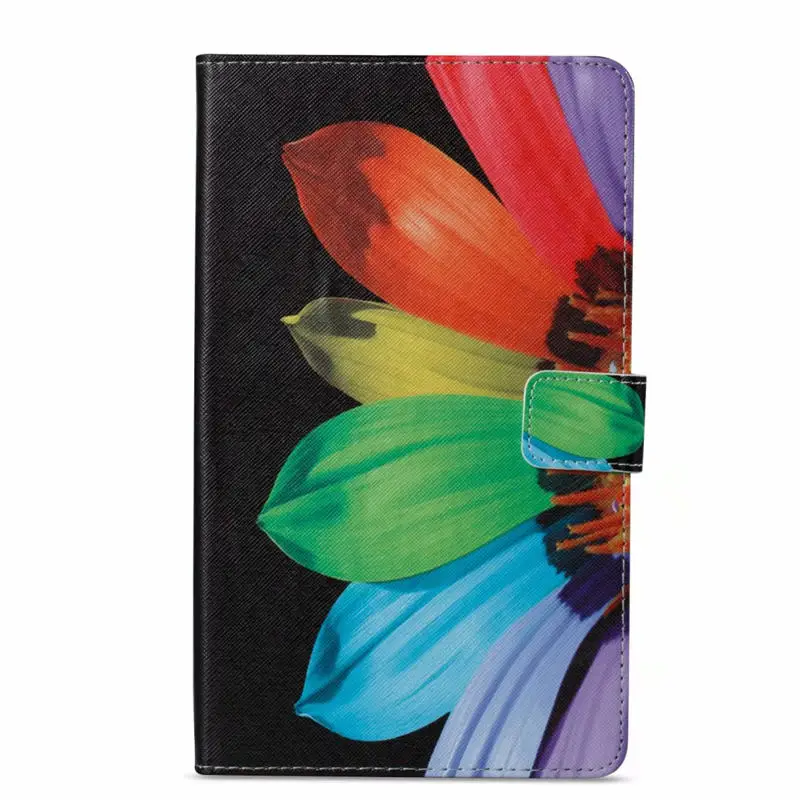 15 Модный чехол с изображением цветка Совы черепа для Samsung Galaxy Tab A 8,0 Smart tt385 8," Smart Cover Funda Tablet Shell - Цвет: 15
