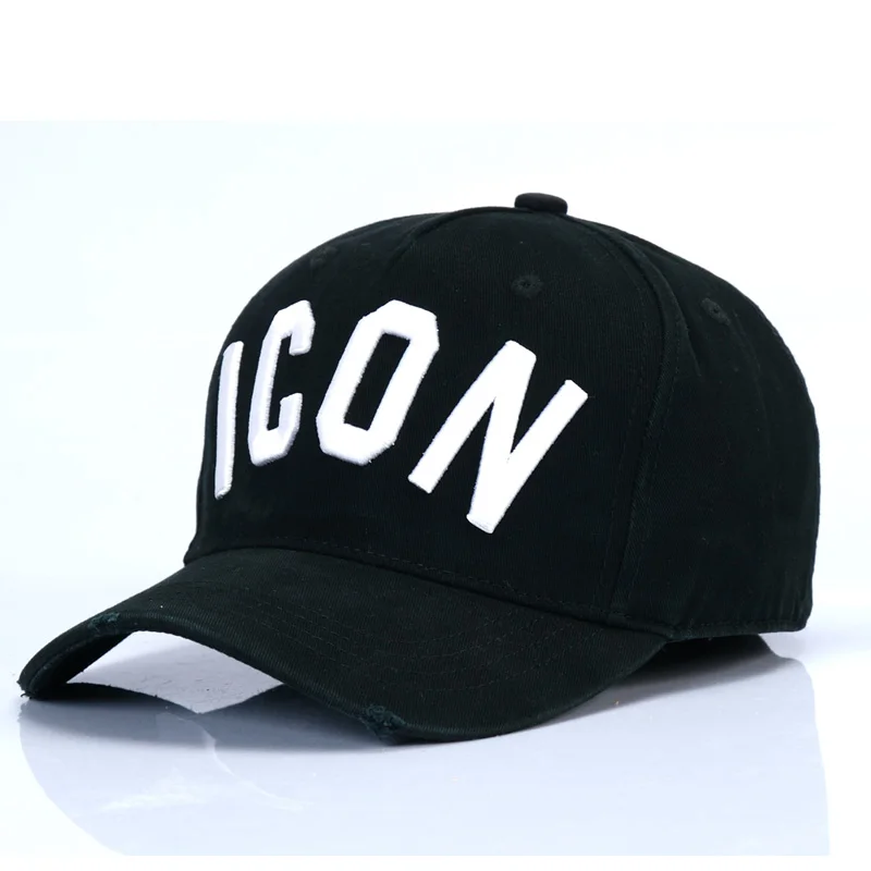 DSQICOND2 Brand DSQ Casquette Hats Solid Pattern Hats Letters ICON Casquette Dad Hip Hop Baseball Cap Snapback Cap for Man Woman