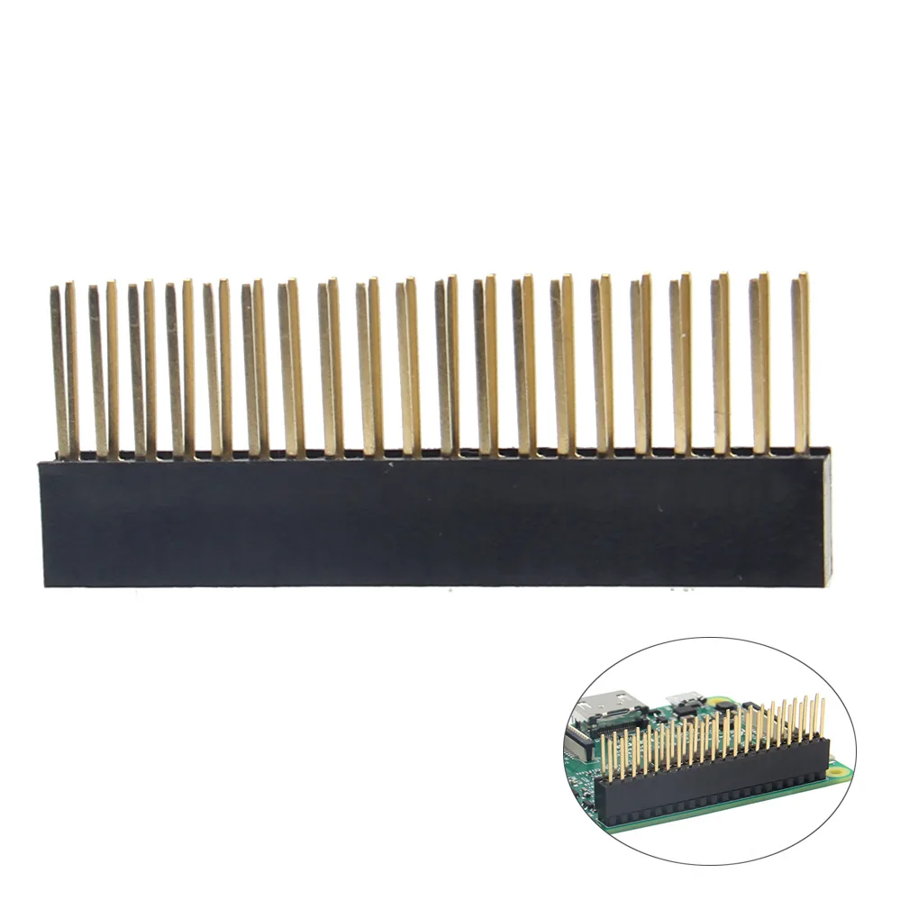 2 шт./лот Raspberry pi 2x20 позолоченный гнездовой разъем GPIO 40 контактный для 4 Model b/ 3b/ 2b /b