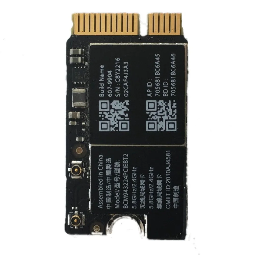 Беспроводная Bluetooth карта для Macbook Air 11 дюймов A1370 A1465 13 A1369 A1466 2010 ~ 2012 BCM943224PCIEBT2|Шлейфы