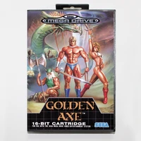 golden axe game cartridge 16 bit md game card with retail box for sega mega drive for genesis
