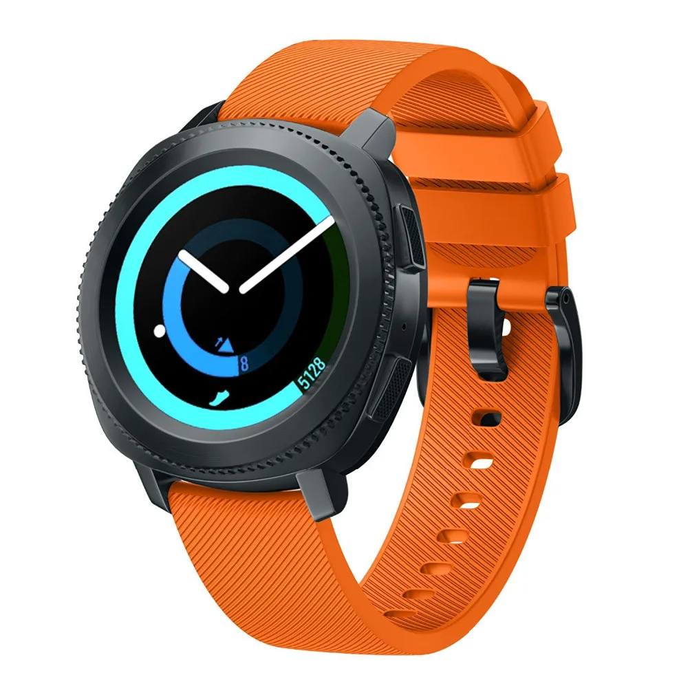 Ремешок силиконовый для Samsung gear S4/S2 спортивный классический браслет смарт часов 20