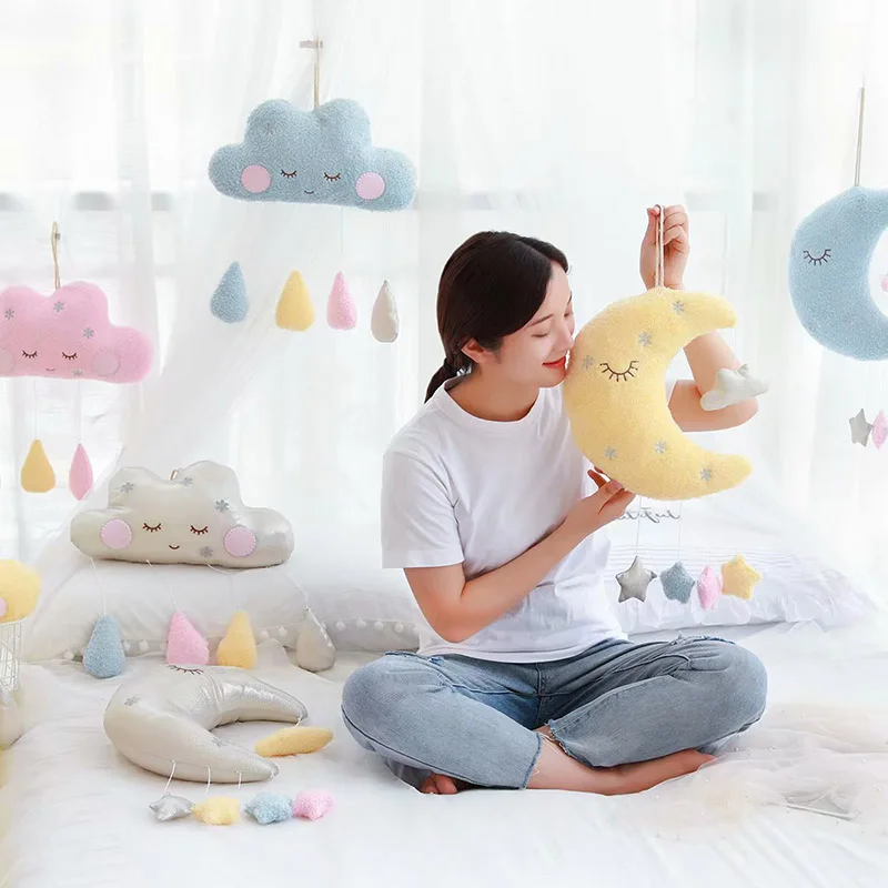 Кроватка Nooer Moon Cloud для детской кроватки подвесное украшение плюшевая игрушка
