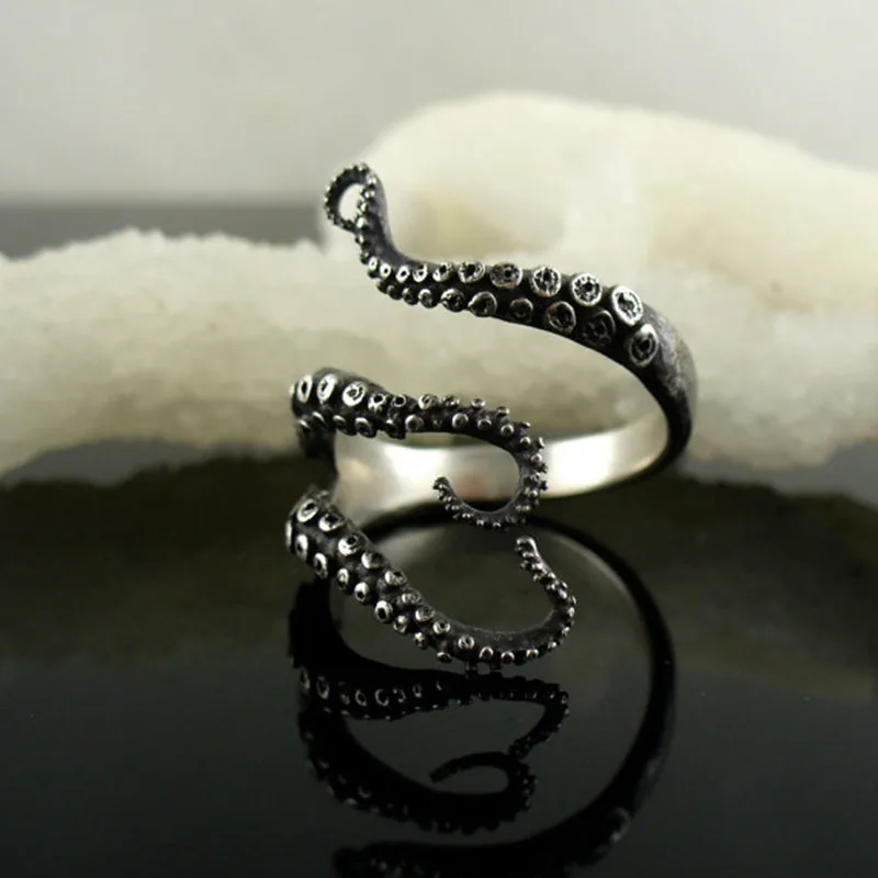 

Wholesale Deep sea octopus ancient plating ring fashion jewelry to open the adjustable size