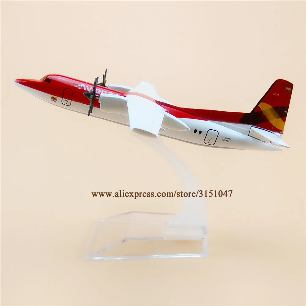 16 см Air Red Colombia Avianca Fok Fokker 50 FOK Airways металлический сплав модель самолета самолет