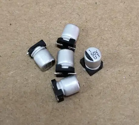 50 шт. 50мкФ 4x5.4мм SMD чип алюминиевый электролитический конденсатор 4*5 4