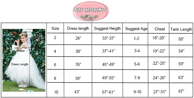 Gorgeous Tulle Girls Party Tutu Dress For With Train Long Casual Summer Princess Flower Girl Dresses Weddings | Детская одежда и