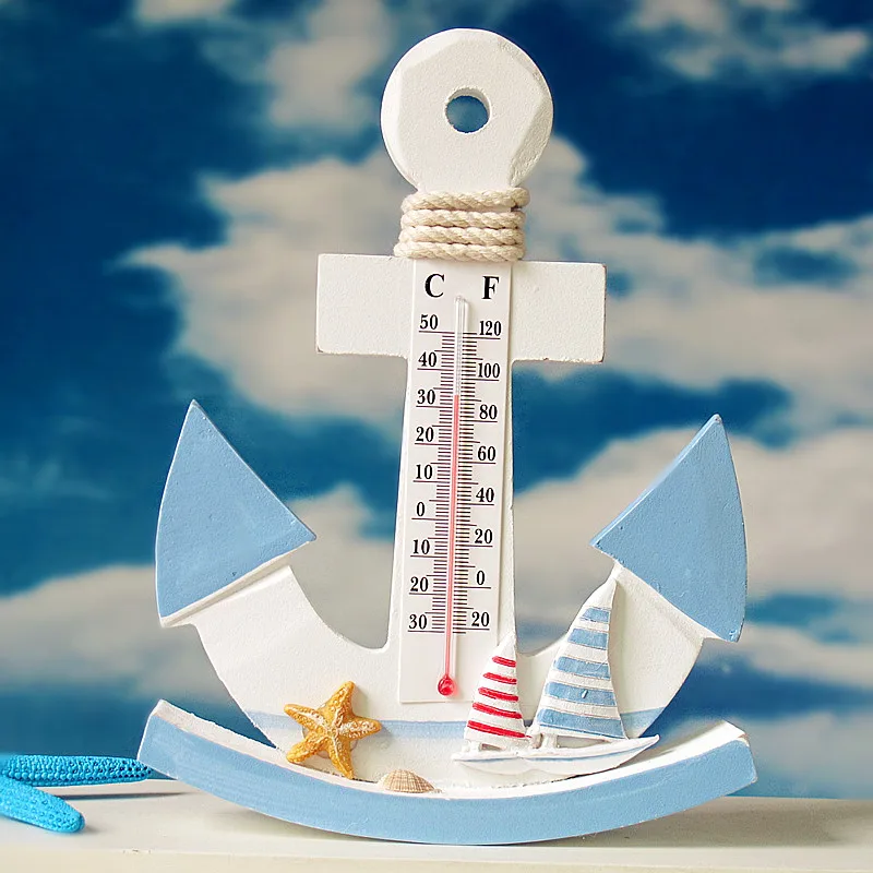 Деревянный термометр в средиземноморском стиле | Дом и сад