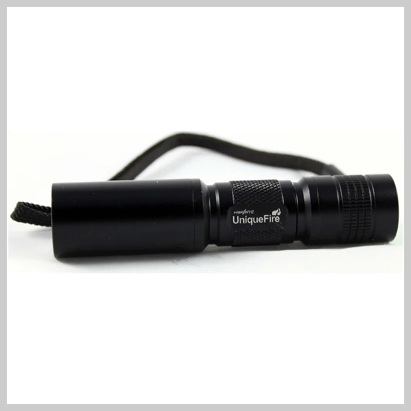 Uniquefire 3 Modes UF-C3 Q5 Flashlights Black Led Torch Lamp Lanterna With Tough Lanyard Coated Glass Lens For 1*14500 | Освещение