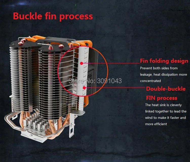 PcCooler S97 кулер для процессора 90 мм 4 pin PWM вентилятор 3 puro rame heatpipe для Intel 775 1151 1155 1150 1156 для AMD AM4 AM3 AM2 AM2+ FM1