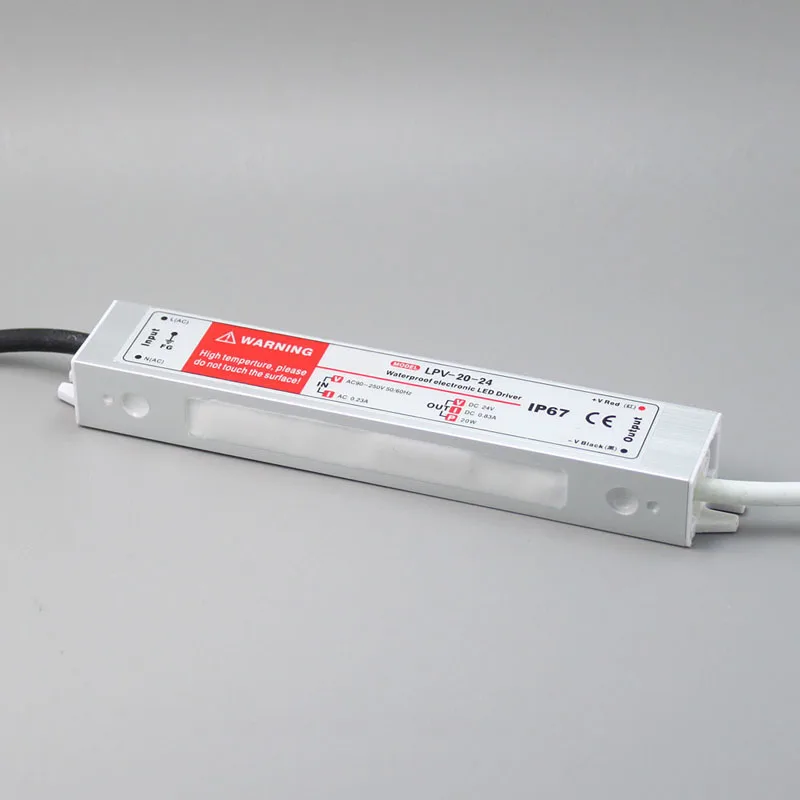DC 24V 20W IP67 водонепроницаемый светодиодный драйвер наружное использование для