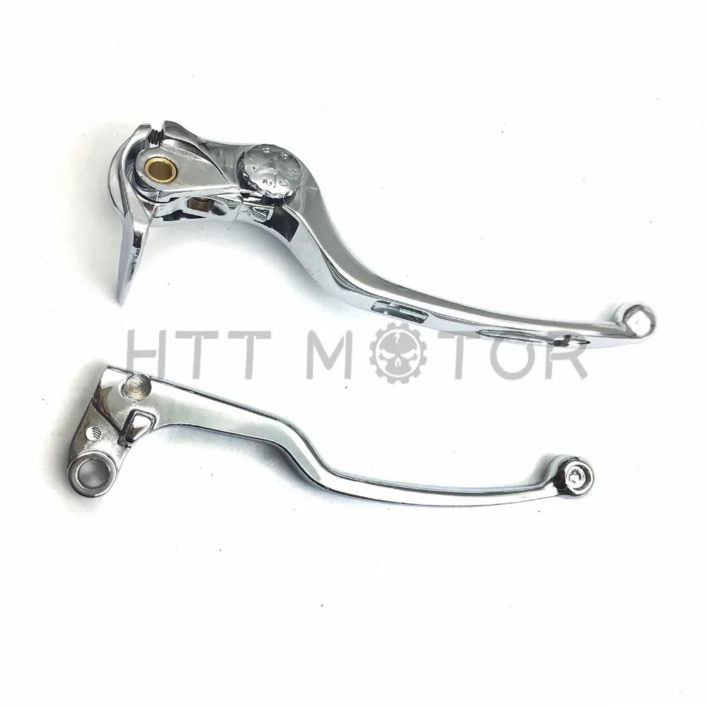 Aftermarket БЕСПЛАТНАЯ ДОСТАВКА мотоциклов хромированные ручной тормозной рычаг