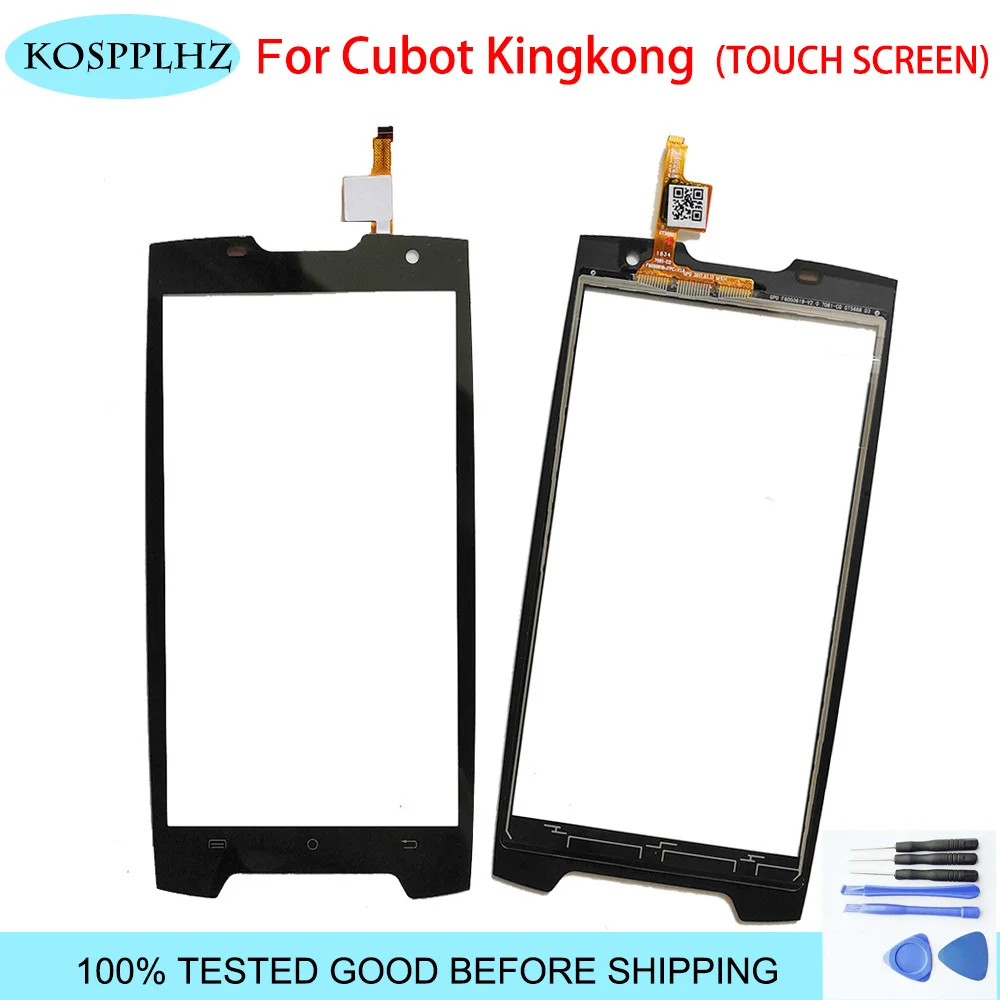 Черное внешнее стекло 5 дюймов KOSPPLHZ для cubot kingkong сенсорный экран