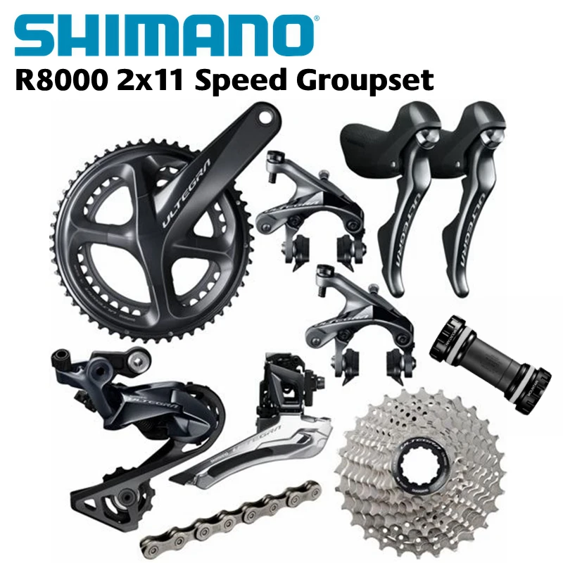 Запчасти для велосипеда Shimano Ultegra R8000 50/34T 53/59T 165/170/172 5/175 мм 2*11 22 | Спорт и