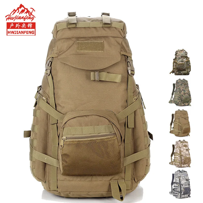Large Capacity Waterproof Outdoor Mountaineering Bag Men Multifunctional Tactial Backpack Hiking Camping Mochila Feminina 5Color | Спорт и