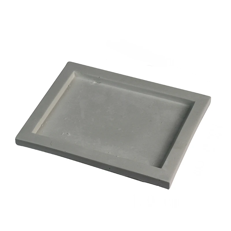 

Silicone Tray Mold Handmade Square Cement Plate Mould