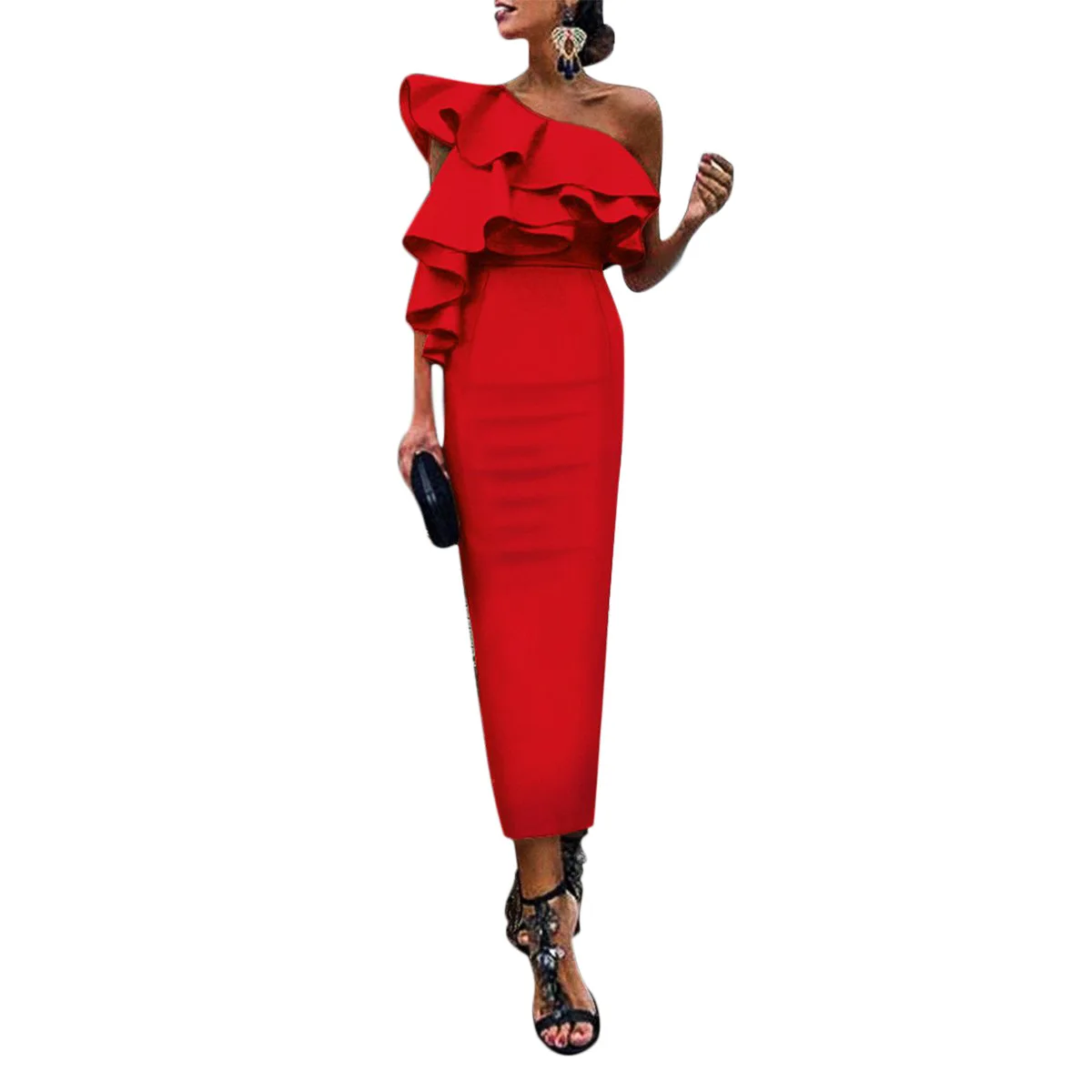 Модное однотонное женское платье 2019 весенне-летние офисные женские платья с