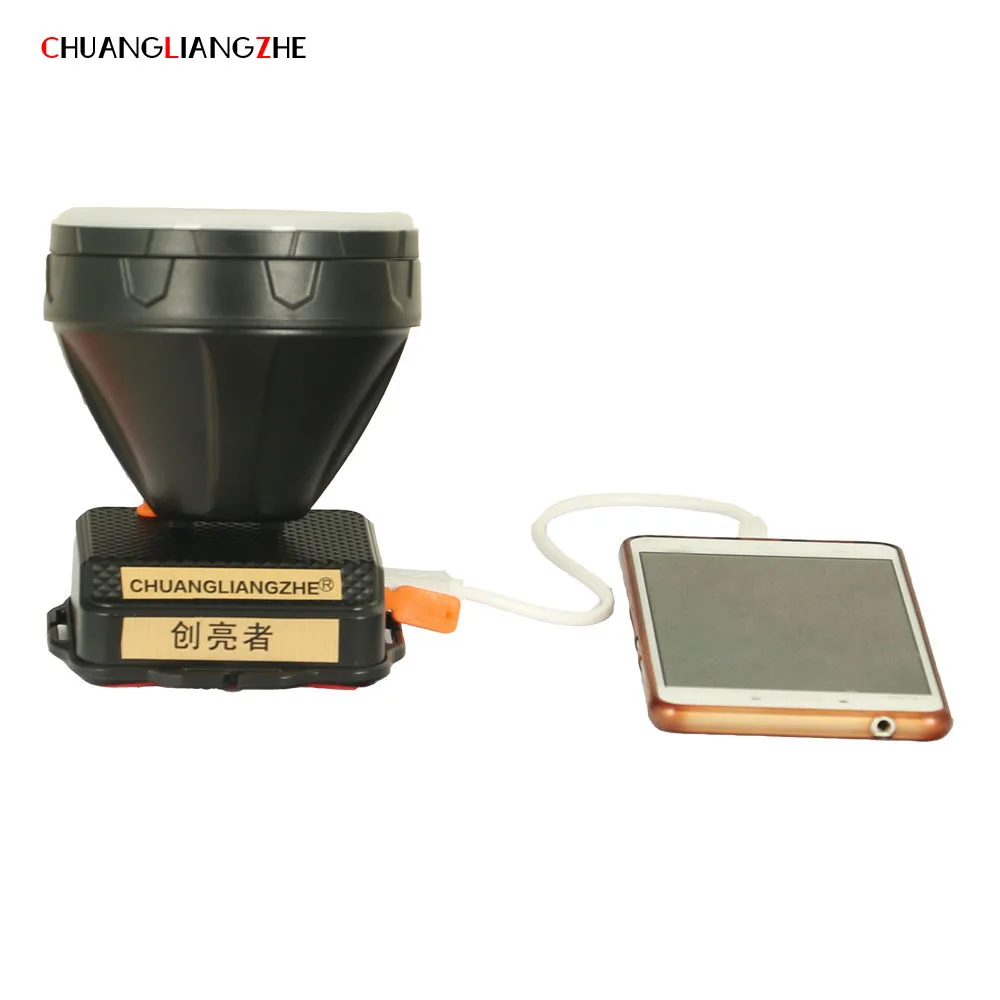 CHUANGLIANGZHEUSB Перезаряжаемые охоты налобный фонарь светодиодный фонарик Luminaria 1000LM