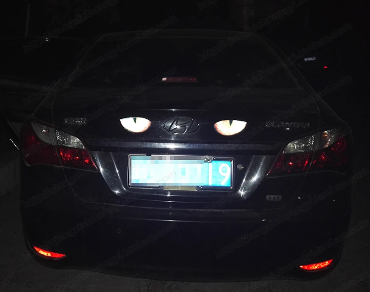 Светоотражающие наклейки в виде ужасов для автомобиля Женские Наклейки на лобовое стекло для автомобиля с изображением дьявола
