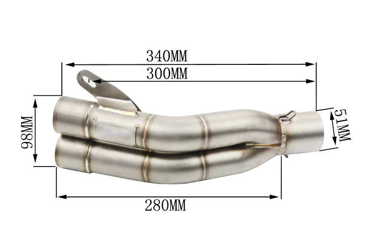 Universal 36-51MM Motorcycle Motorcross Scooter Exhaust Pipe FOR YAMAHA YZ125 YZ250 2001 2002 2003 2004 2005 2006 2007 2008 2009 enlarge