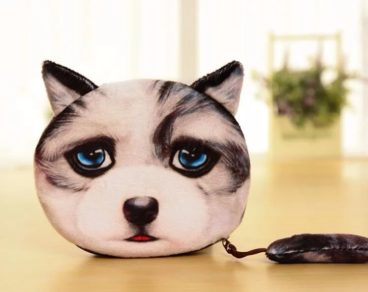 20 штук 3D кошка лицо женская сумка Мультяшные сумочки кошелек звезда мяу косметический кошелек для монет Bolsas Новая мода
