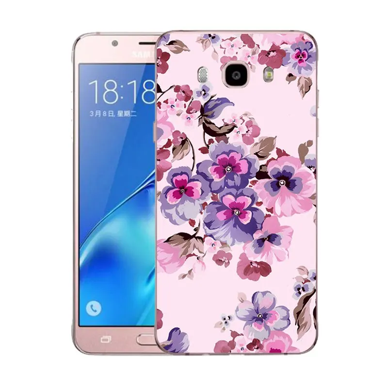 QMSWEI Soft Tpu Clear Phone Case For Samsung Galaxy A3 A5 2016 2017 prime J1 J2 J3 J5 J7 Flora Flower Back Cover Free shipping |