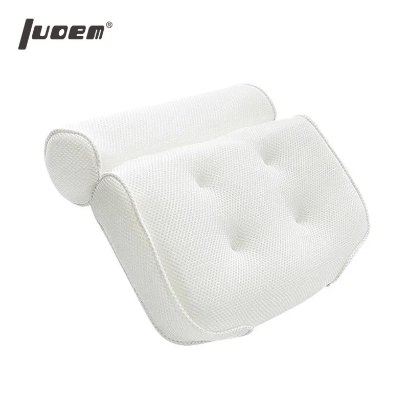 LUOEM дышащая 3D сетчатая ткань с присосками поддержка шеи и спины спа-подушка для