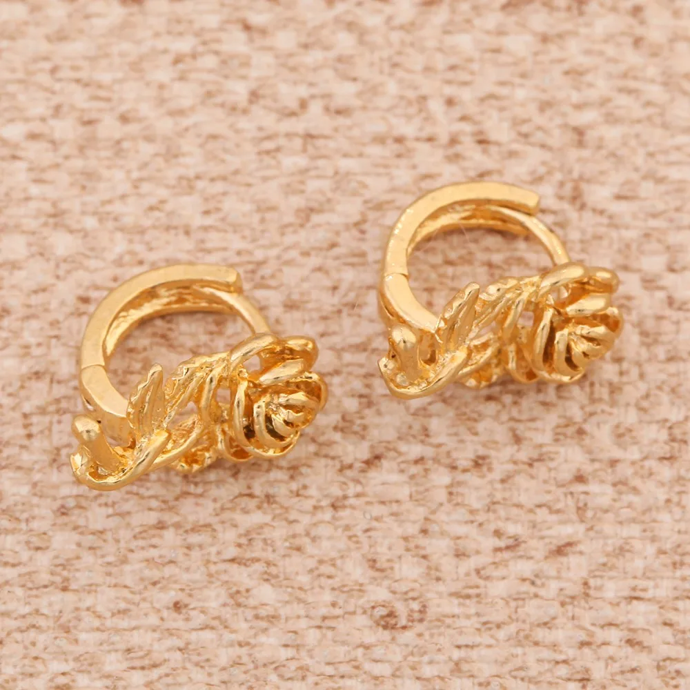 Золотые серьги с цветком ювелирные изделия для растений женские африканские