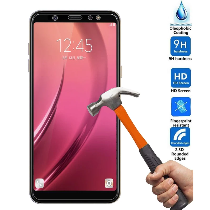 Закаленное Стекло для samsung Galaxy A6 A8 A9 S7 S8 9 H Экран протектор T580 T285 Note3 E7 E700 защиты