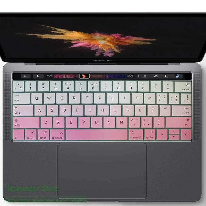 Защитный чехол для клавиатуры Mac Macbook Pro 13 15 3 6 Touch Bar A1706 A1707 A1989 A1990 2018 английская |