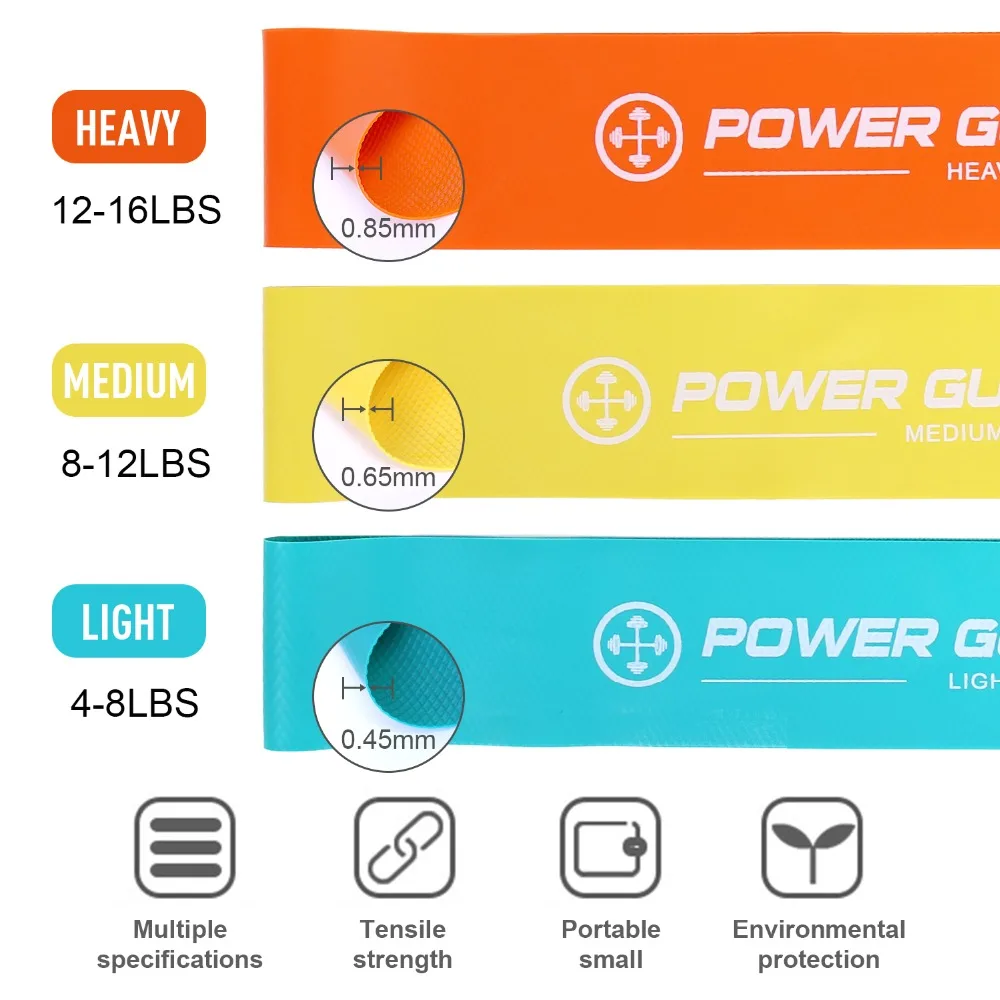 Фитнес браслет Power Guidance набор резиновых лент петель с сумкой для тренировок