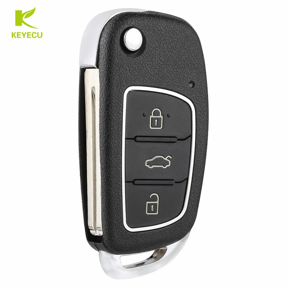 Запасной обновленный ключ брелок KEYECU 433 МГц ID46 для Hyundai I20 2014 2015 2016 P/N: 95430 C7600|Ключ от