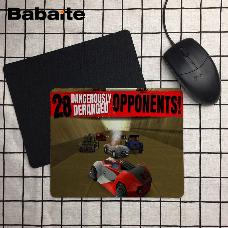 Babaite дизайн печать нескользящая резиновая коврик для мыши Carmageddon резиновый