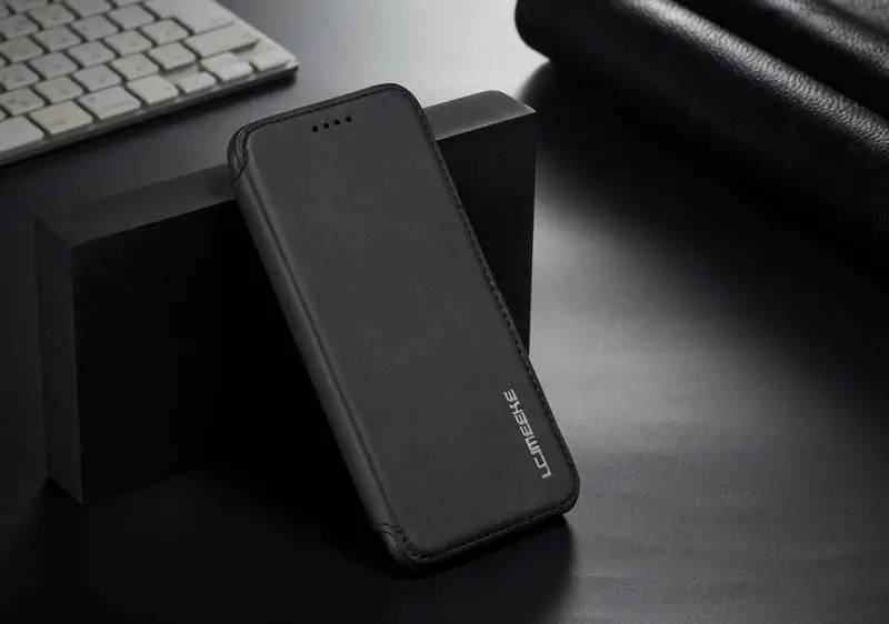 Black Роскошный откидной бумажник в стиле ретро чехол для huawei P30 Lite P 30 Pro P30 Lite P20 Pro Lite кожаный чехол для телефона с подставкой в деловом стиле - Цвет: Black