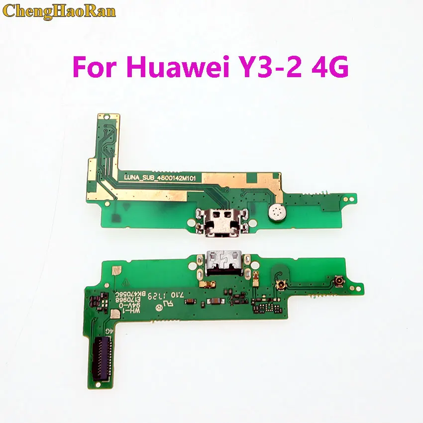 for huawei Y3-2 4G ChengHaoRan для huawei mate s 7 8 9 10 9pro Y3-2 3g 4G Google nexus 6p USB разъем док-станция разъем зарядка Нижняя плата гибкий кабель - Цвет: for huawei Y3-2 4G