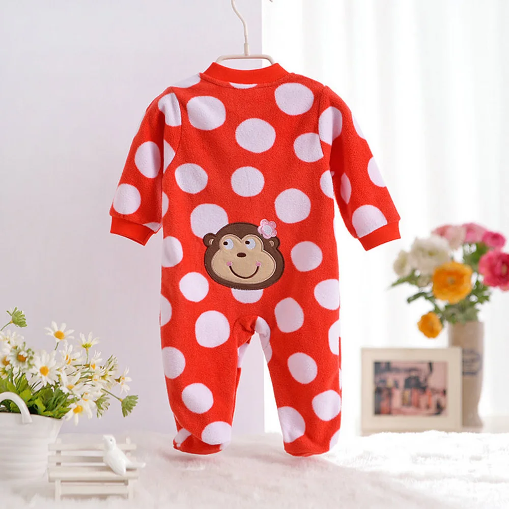 Осень весна 2016 Детская флисовая Пижама комбинезон цельный с длинным рукавом