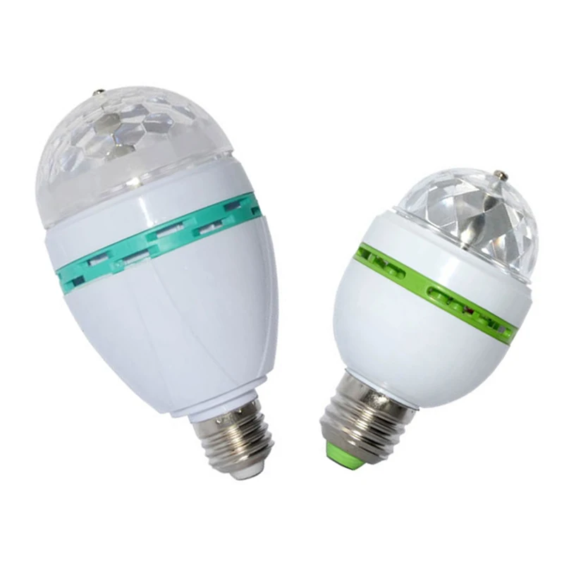 6 Вт 3 E27 RGB лампа светодиодный светильник 220V 110V лампочки для сцены лампада диско ди