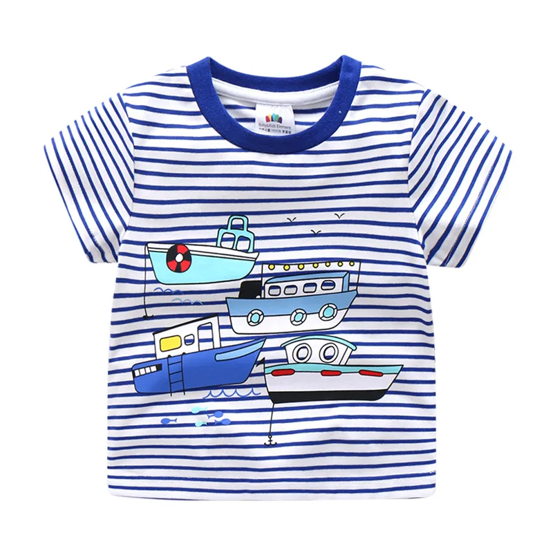Baby Cartoon Printed Blouse 2019 Summer Dress Korean New Kids'Short Sleeve T-shirt tx-8601 | Детская одежда и обувь