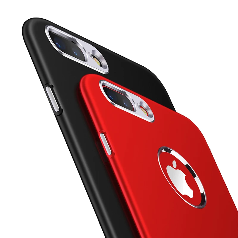 Phone Case For iPhone 7 Plus Soft Silicone + Metal Bumper On The Apple 6 6S 8 I6 I7 Back Cover Coque Shell | Мобильные телефоны и